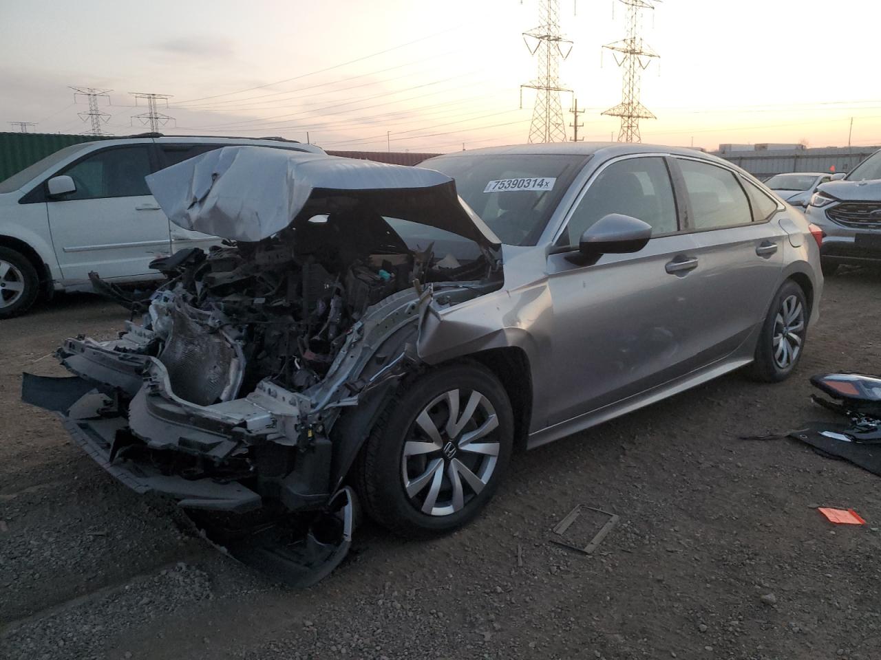 2022 HONDA CIVIC LX VIN:2HGFE2F28NH558859