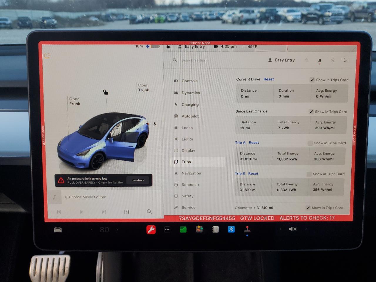 2022 TESLA MODEL Y  VIN:7SAYGDEF5NF554455