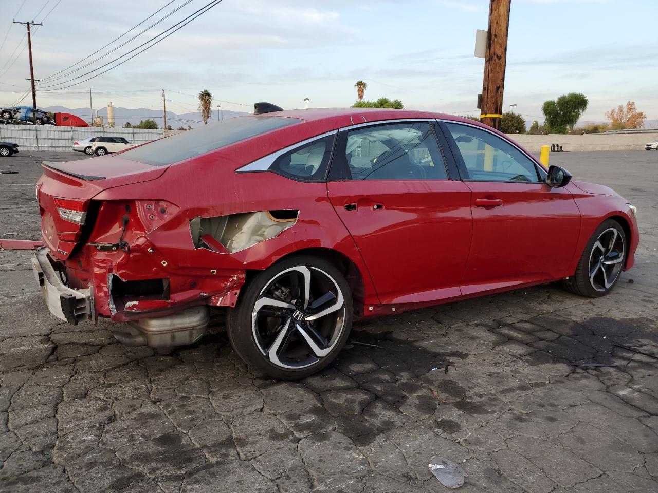 2022 HONDA ACCORD SPORT VIN:1HGCV1F37NA039385