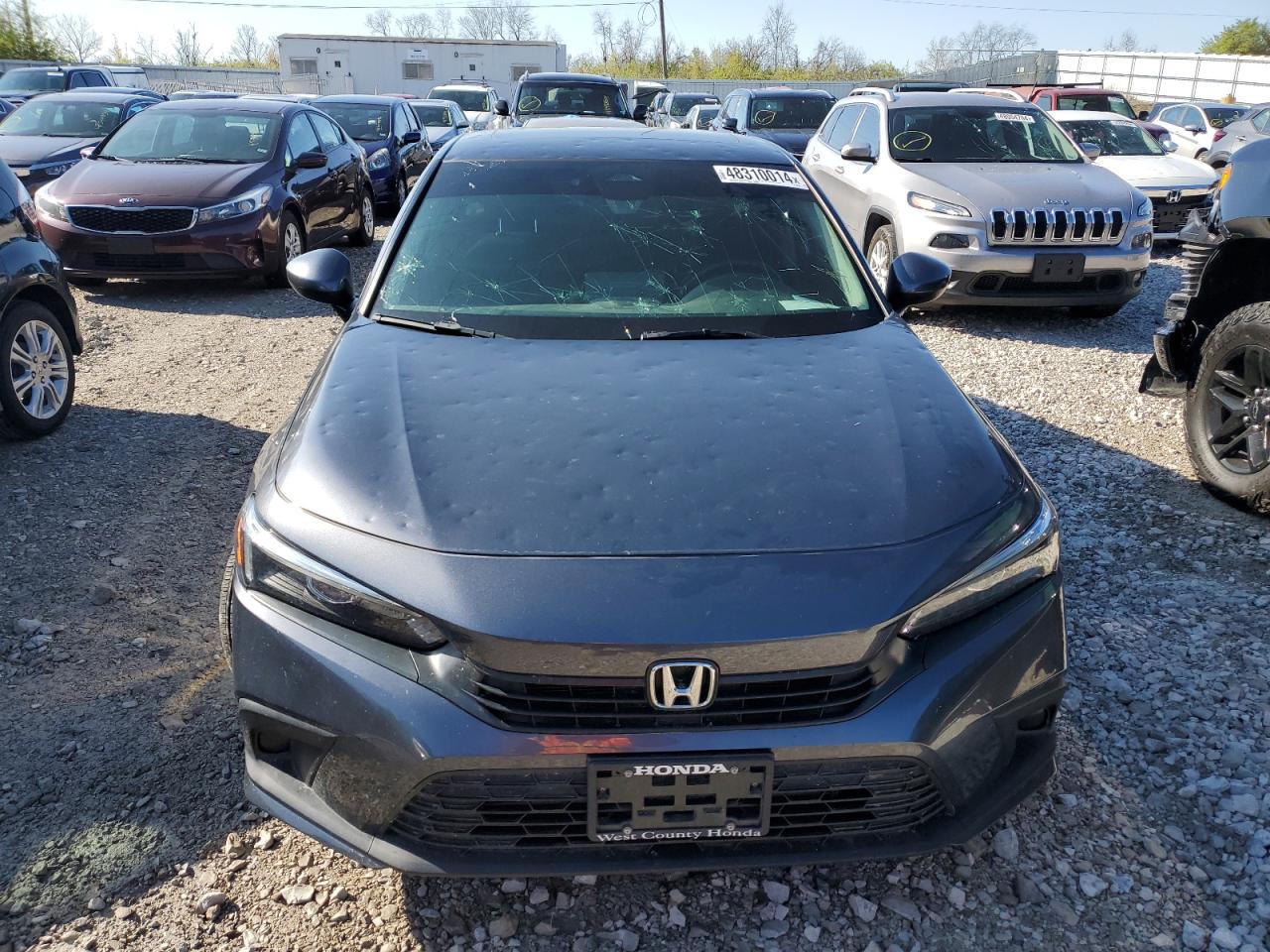 2022 HONDA CIVIC EX VIN:JHMFE1F72NX007969