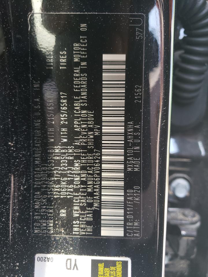 2023 TOYOTA COROLLA CROSS L VIN:7MUAAAAG6PV064267