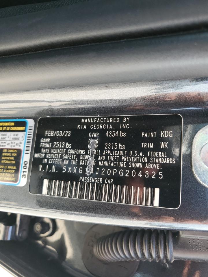 2023 KIA K5 LXS VIN:5XXG14J20PG204325