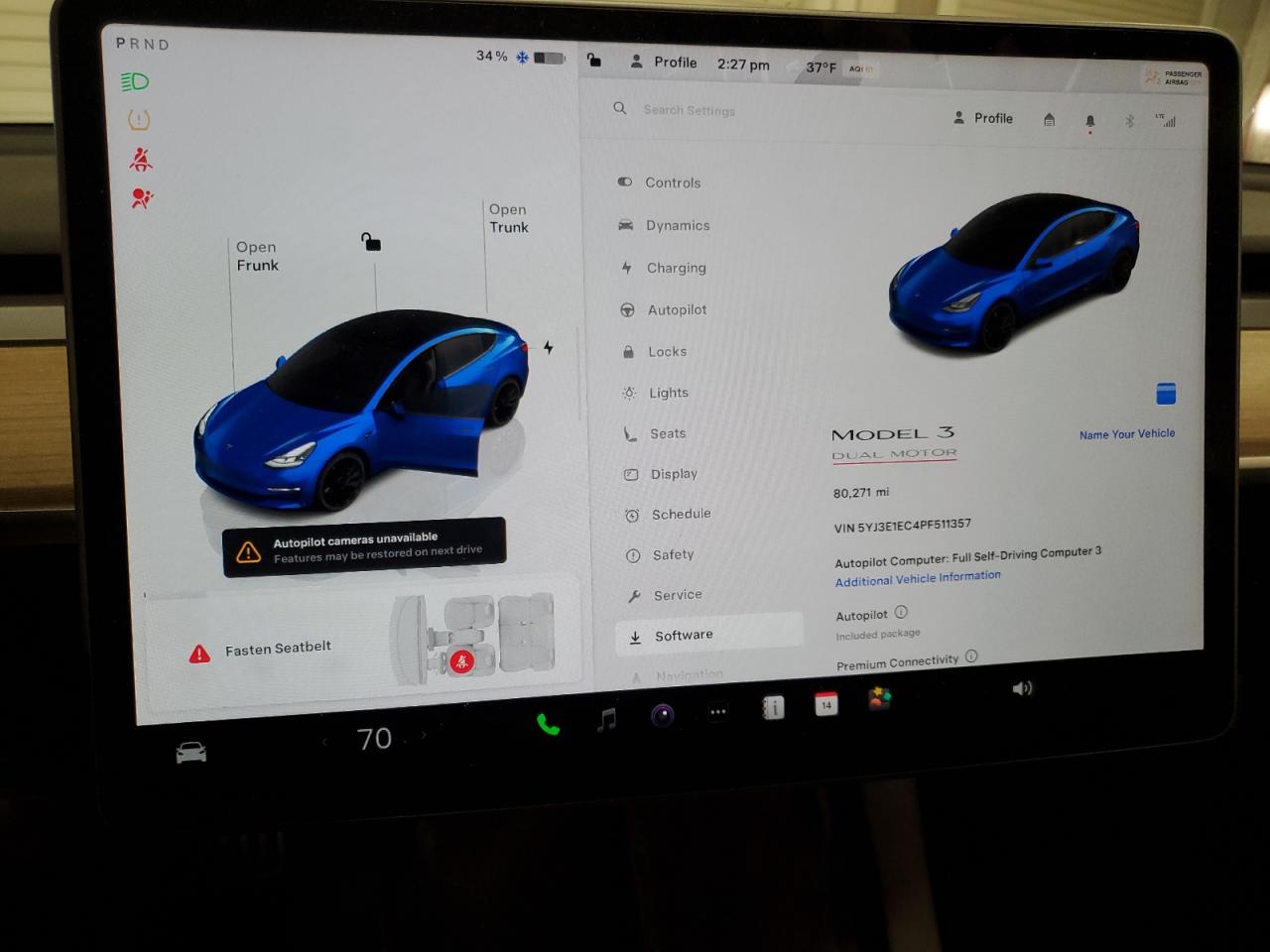 2023 TESLA MODEL 3  VIN:5YJ3E1EC4PF511357