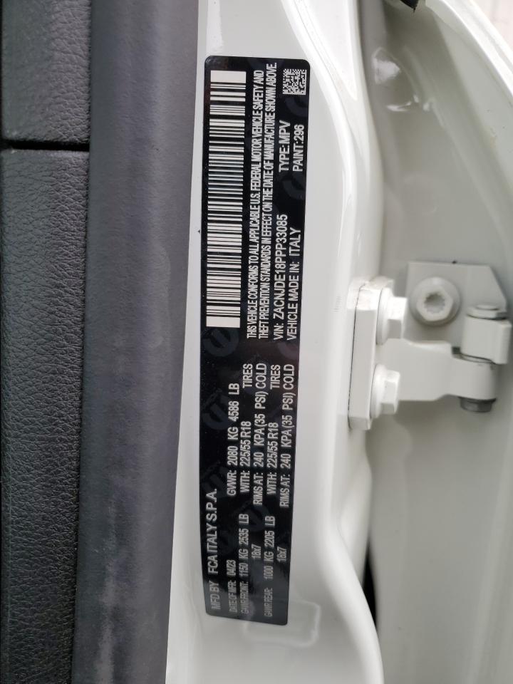 2023 JEEP RENEGADE ALTITUDE VIN:ZACNJDE18PPP33085