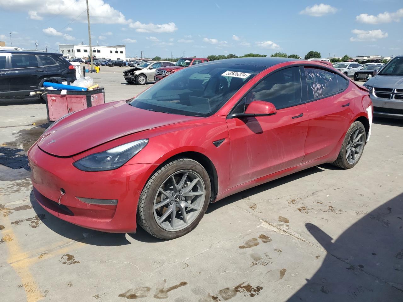 2022 TESLA MODEL 3  VIN:5YJ3E1EB7NF117422