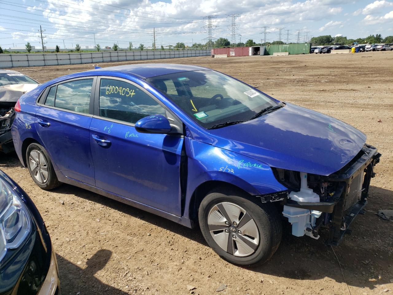 2022 HYUNDAI IONIQ BLUE VIN:KMHC65LC4NU269922