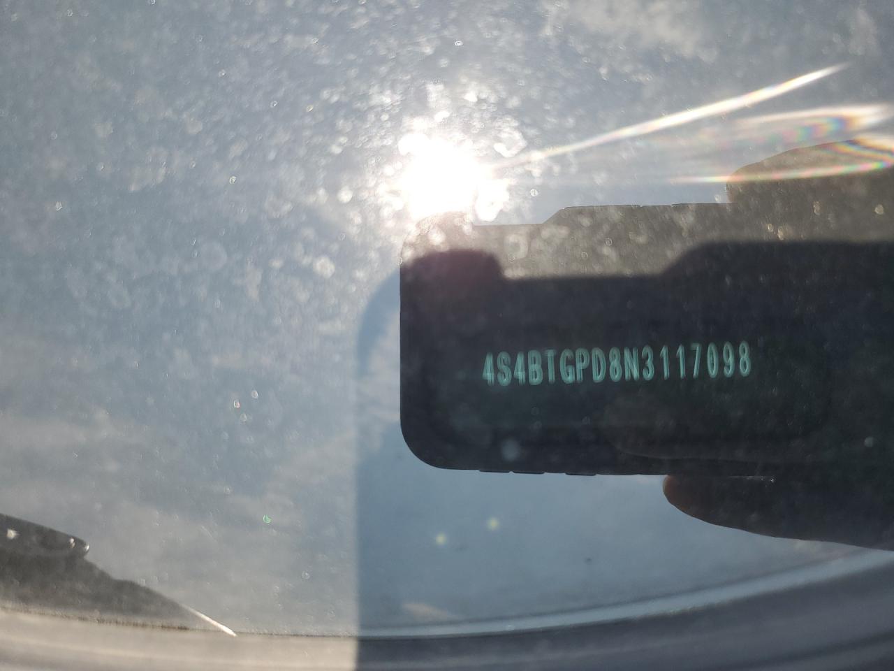 2022 SUBARU OUTBACK TOURING VIN:4S4BTGPD8N3117098