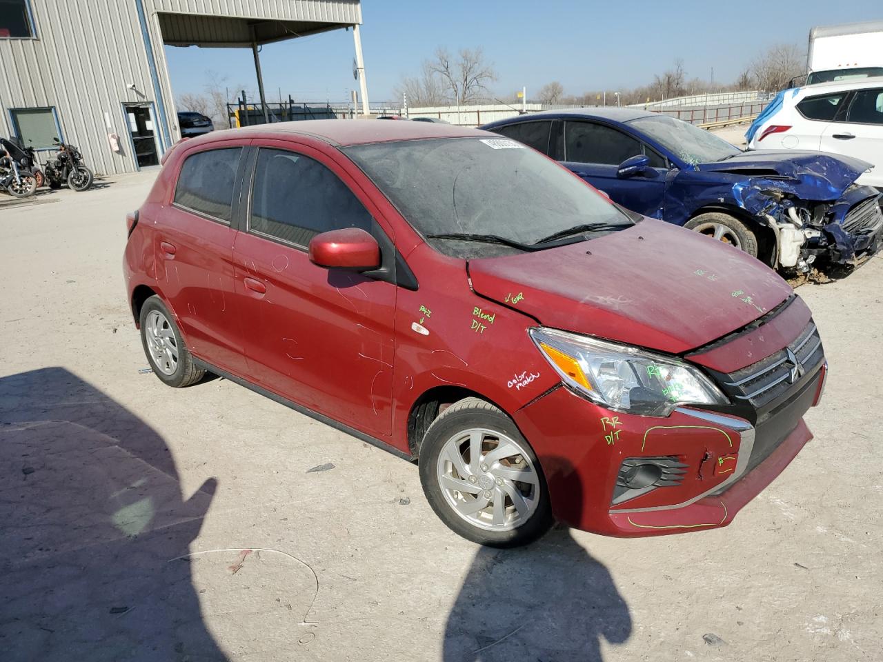 2022 MITSUBISHI MIRAGE ES VIN:ML32AUHJ9NH001458