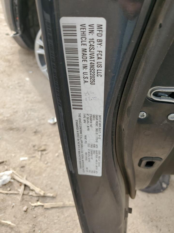 2022 JEEP WAGONEER SERIES I VIN:1C4SJVAT4NS220250