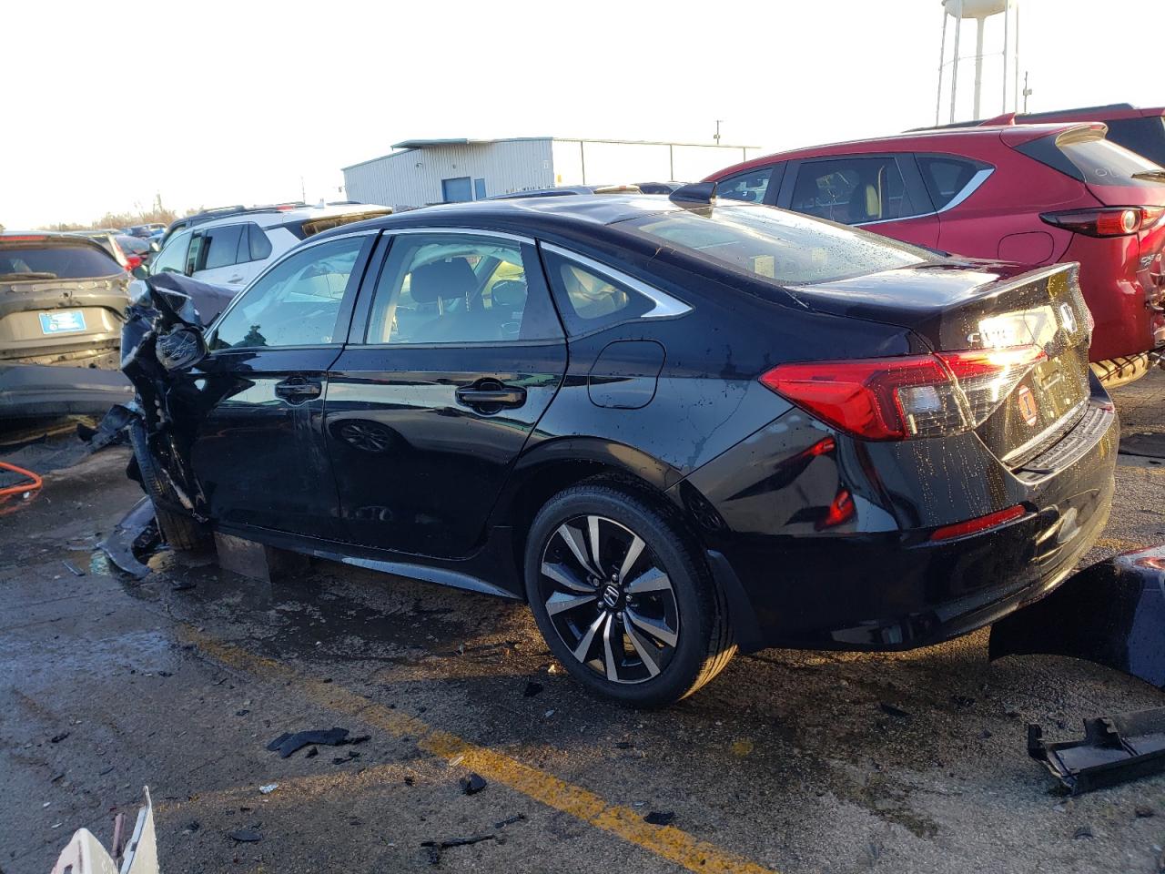 2022 HONDA CIVIC EX VIN:JHMFE1F73NX003011