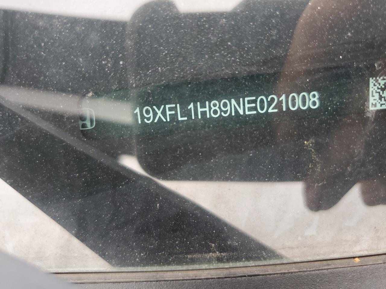 2022 HONDA CIVIC SPORT TOURING VIN:19XFL1H89NE021008