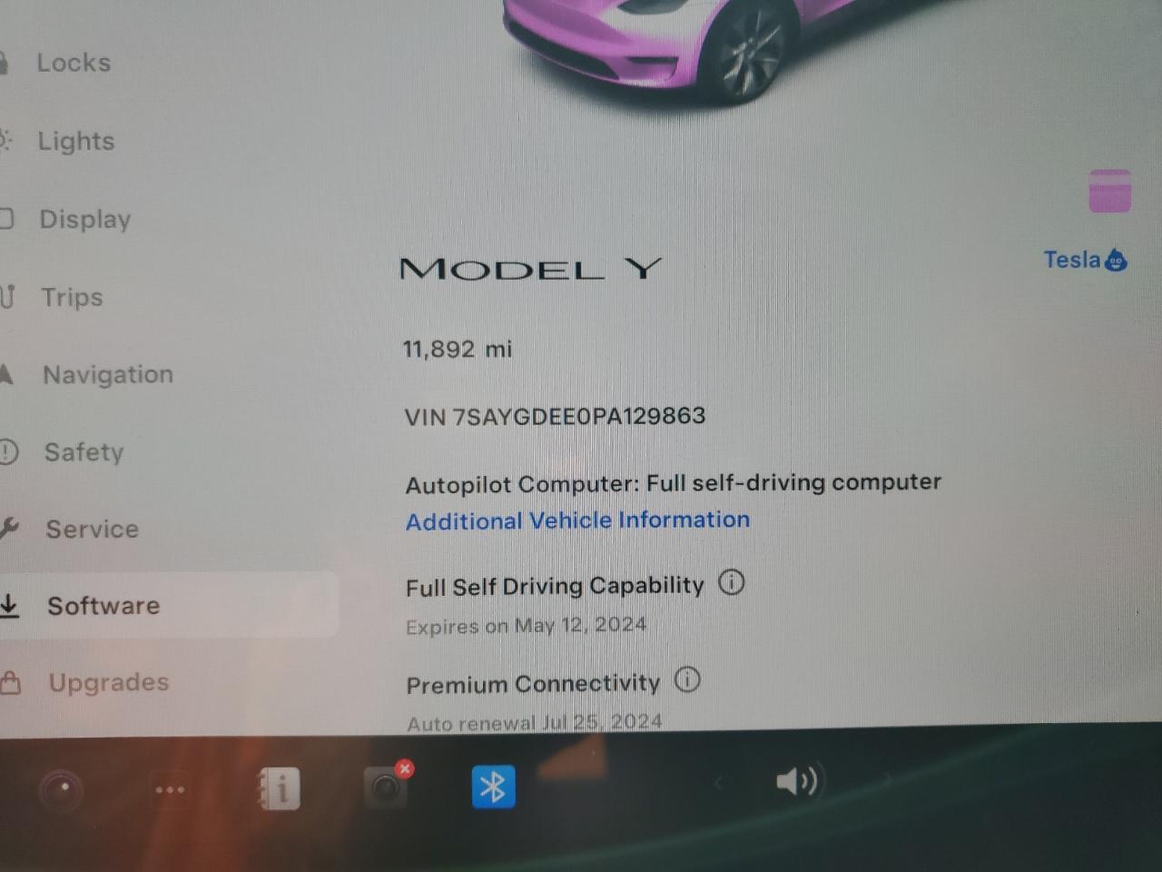 2023 TESLA MODEL Y  VIN:7SAYGDEE0PA129863