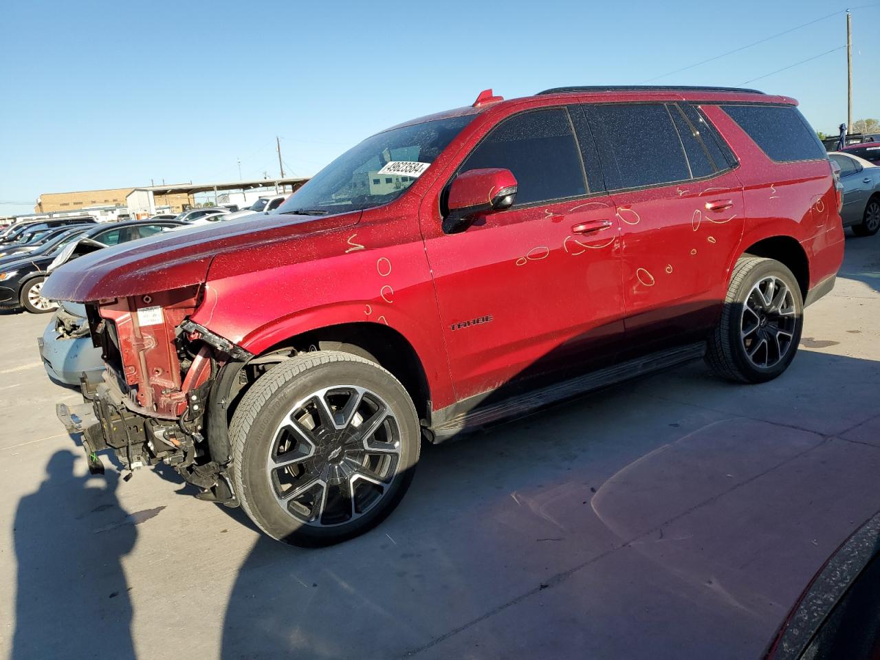 2022 CHEVROLET TAHOE C1500 RST VIN:1GNSCRKT2NR250359