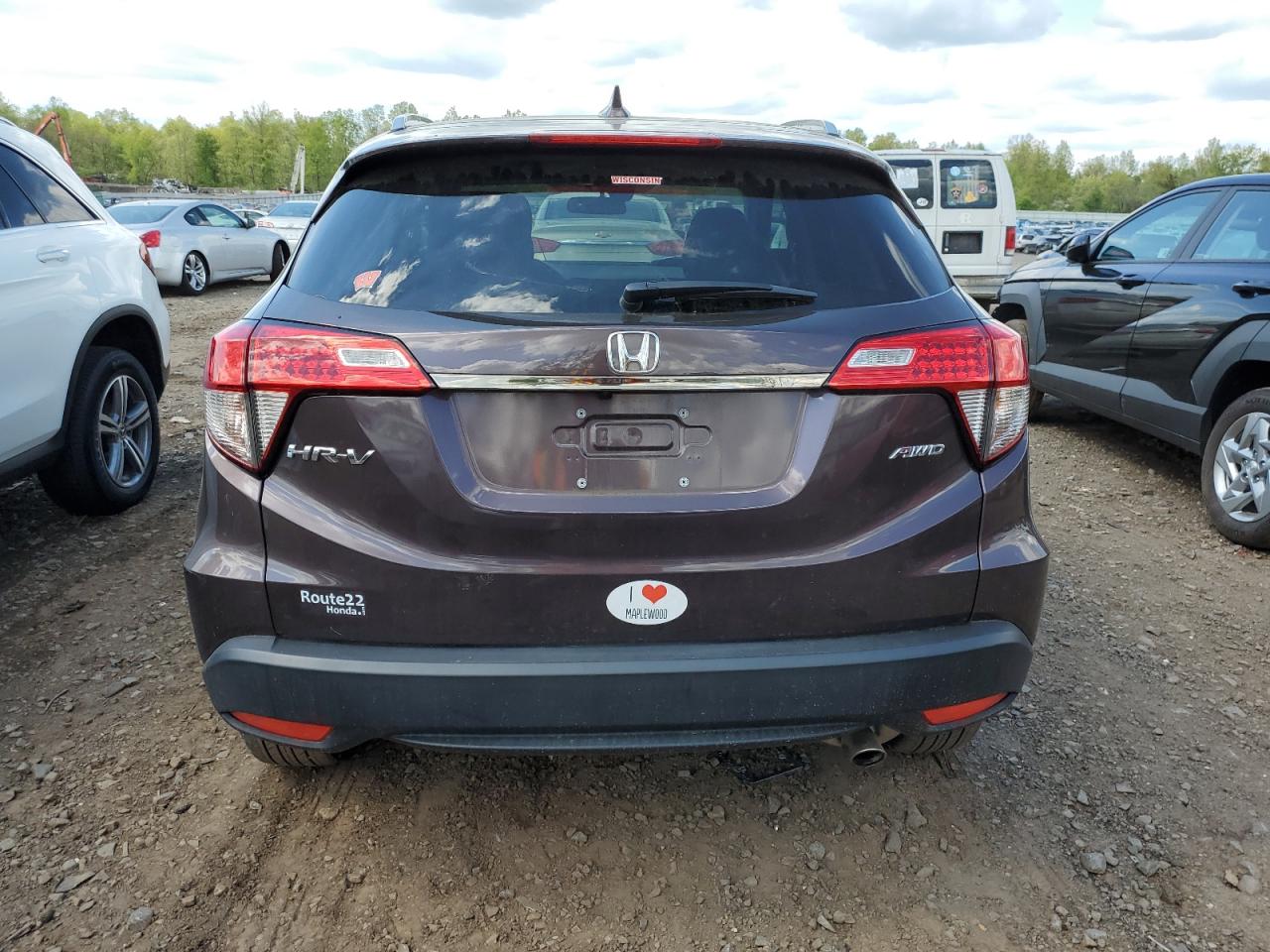 2022 HONDA HR-V EX VIN:3CZRU6H55NM721525