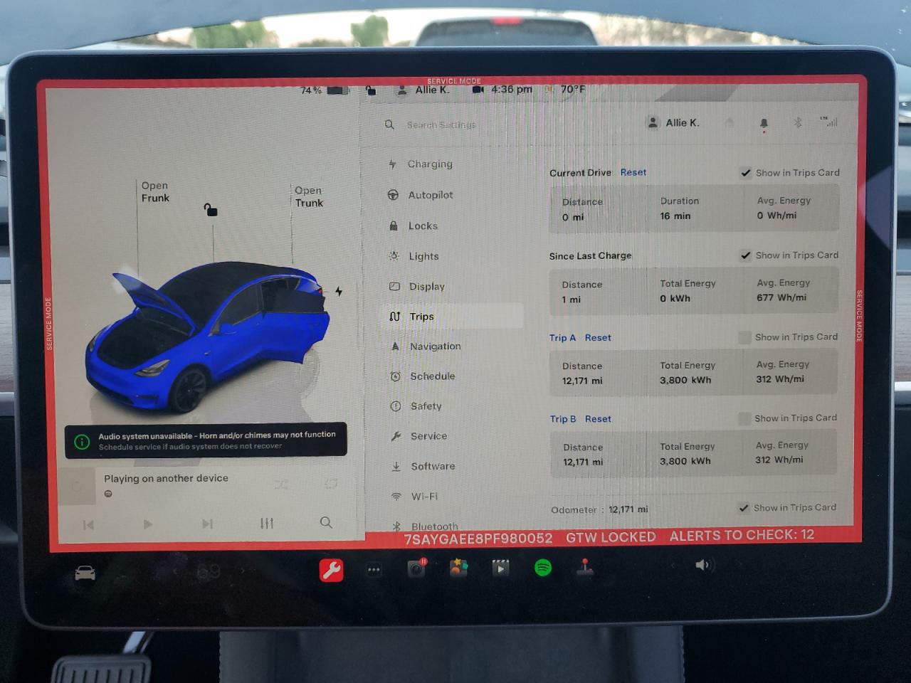 2023 TESLA MODEL Y  VIN:7SAYGAEE8PF980052