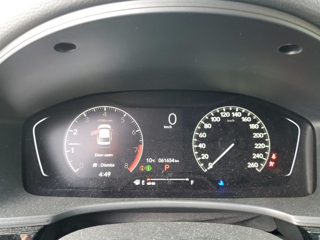 2022 HONDA CIVIC EX VIN:2HGFE2F32NH124798