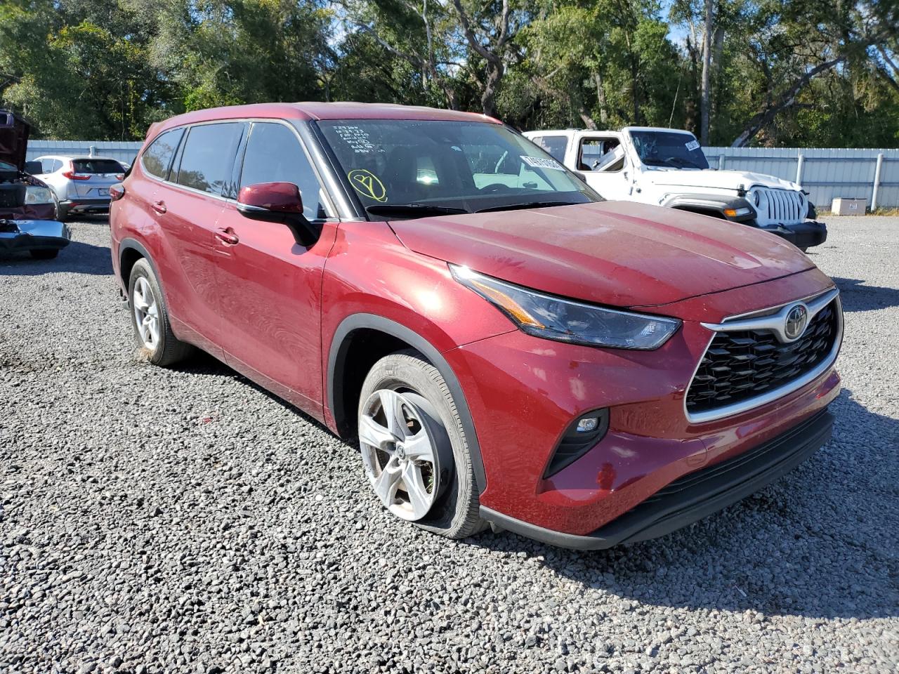2022 TOYOTA HIGHLANDER L VIN:5TDZZRAH4NS115047