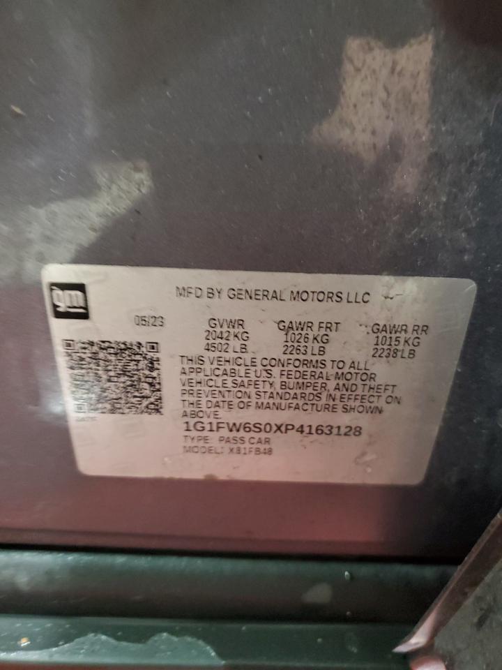 2023 CHEVROLET BOLT EV 1LT VIN:1G1FW6S0XP4163128