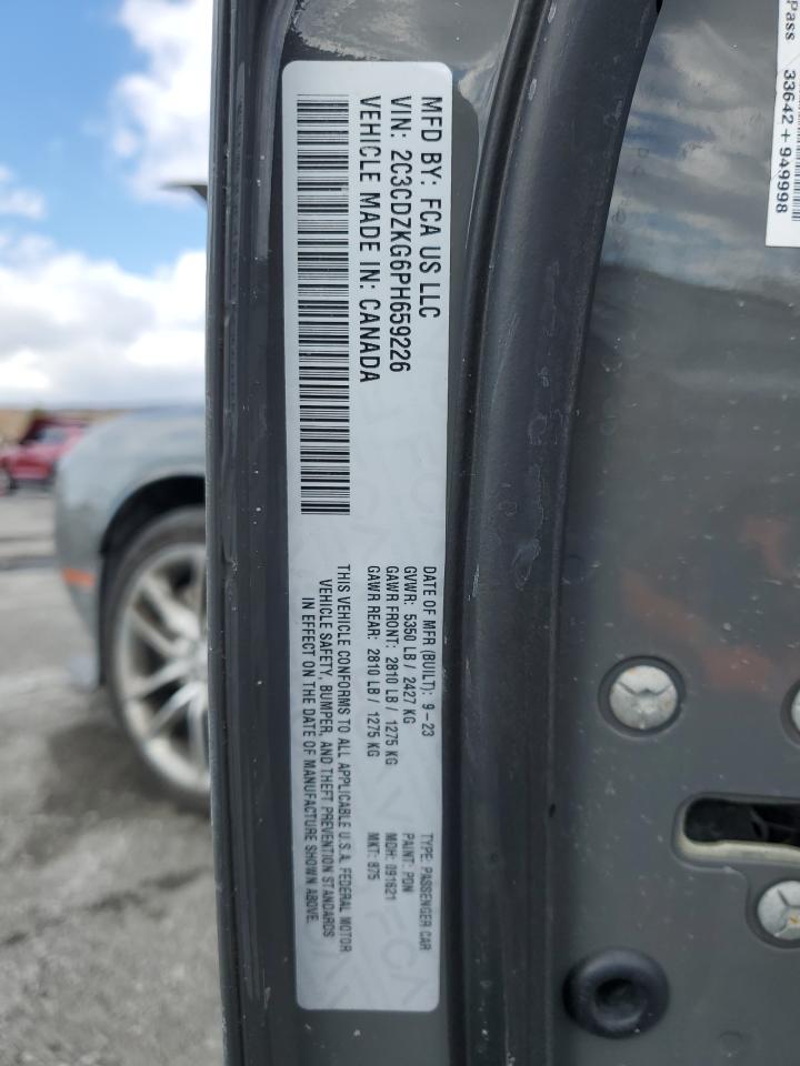 2023 DODGE CHALLENGER GT VIN:2C3CDZKG6PH659226