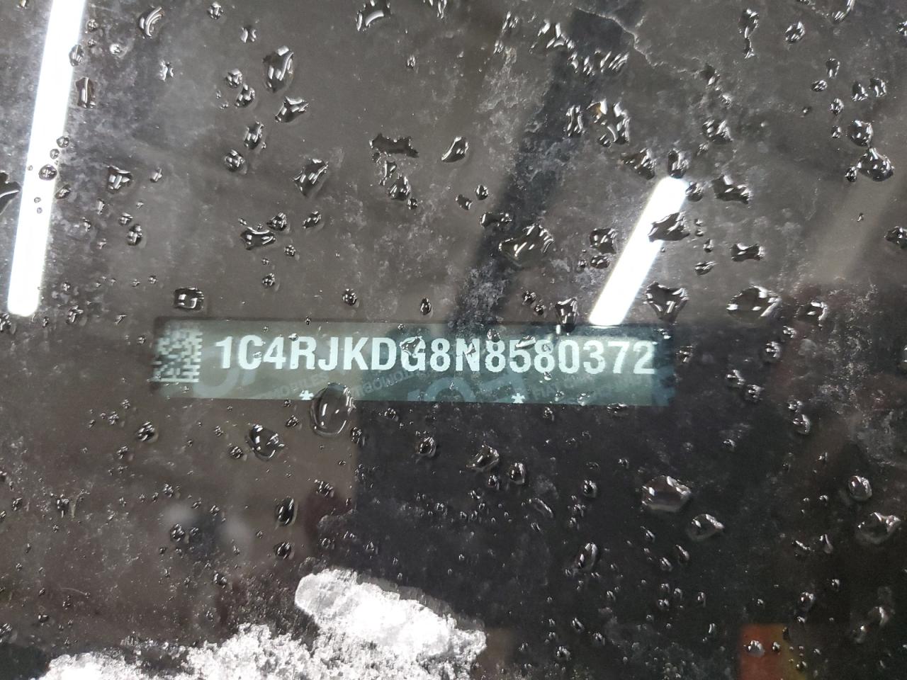 2022 JEEP GRAND CHEROKEE L OVERLAND VIN:1C4RJKDG8N8580372