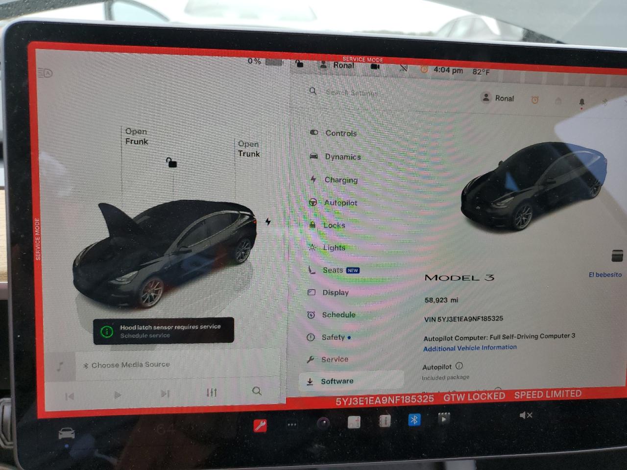 2022 TESLA MODEL 3  VIN:5YJ3E1EA9NF185325