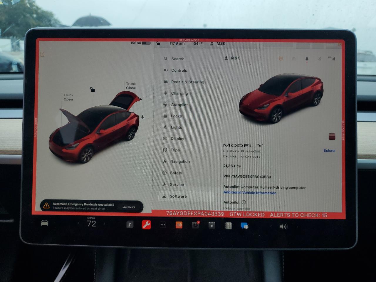 2023 TESLA MODEL Y  VIN:7SAYGDEEXPA043539