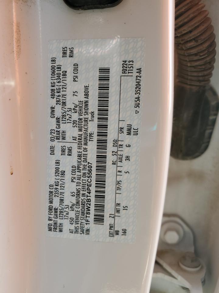 2023 FORD F250 SUPER DUTY VIN:1FT8W2BT4PEC55607