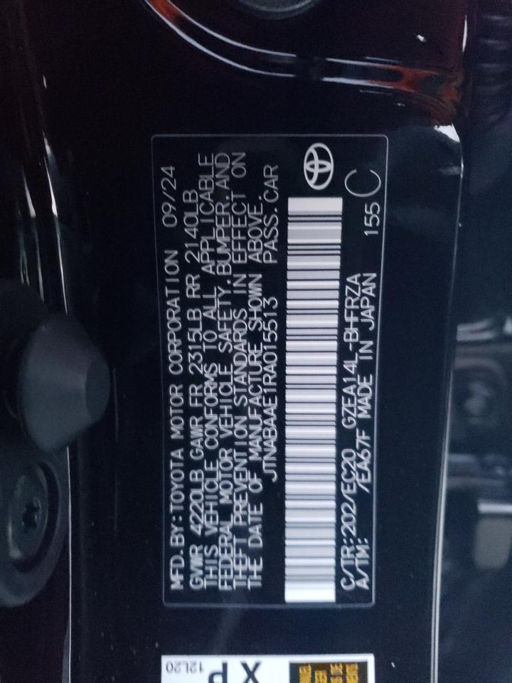 2024 TOYOTA GR COROLLA CORE VIN:JTNABAAE1RA015513