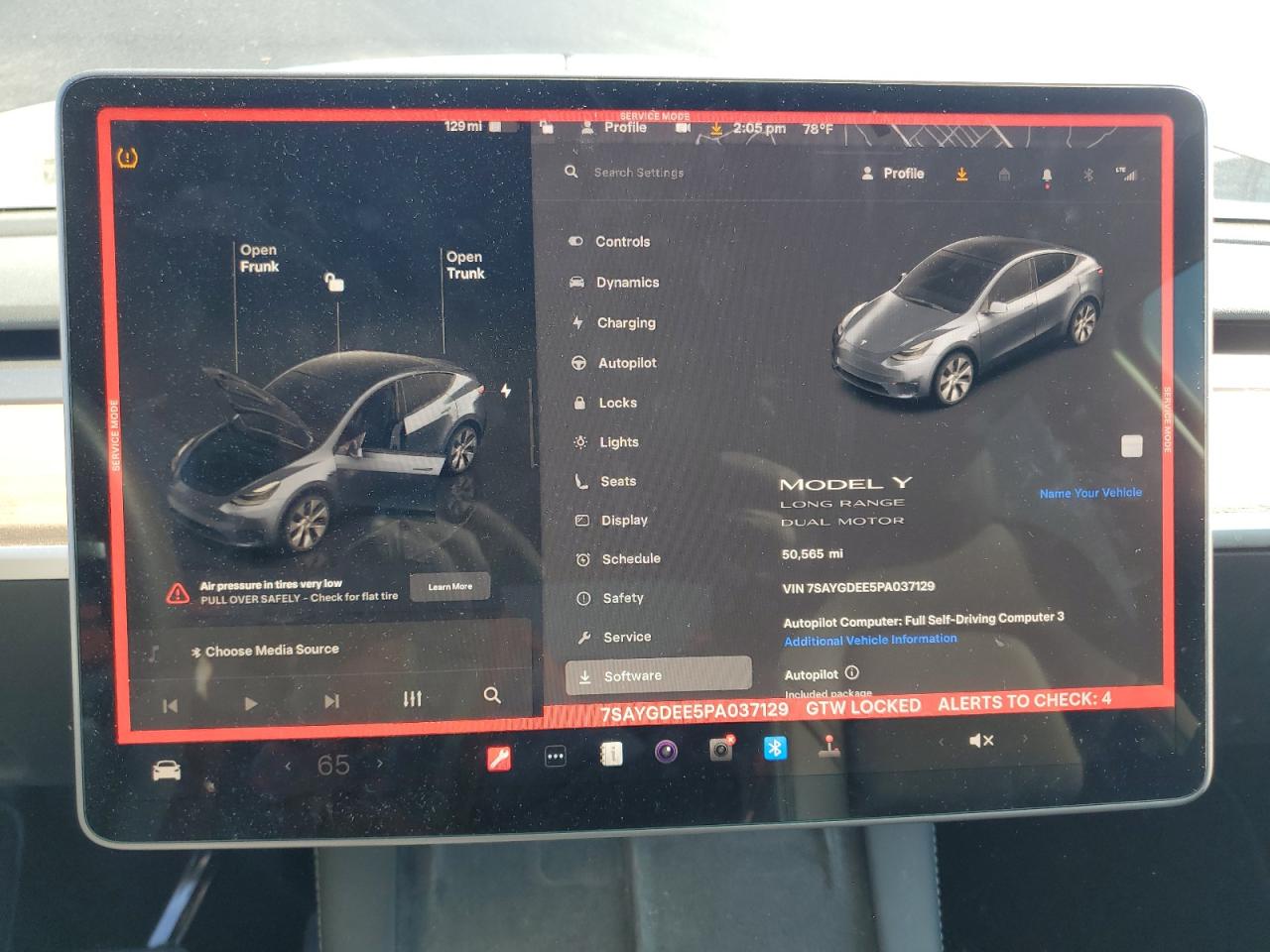 2023 TESLA MODEL Y  VIN:7SAYGDEE5PA037129