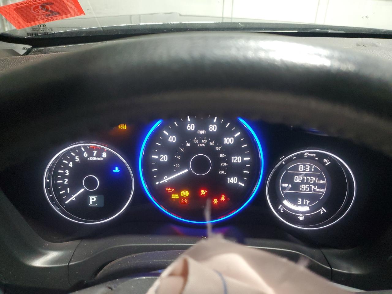 2022 HONDA HR-V SPORT VIN:3CZRU6H12NM751532
