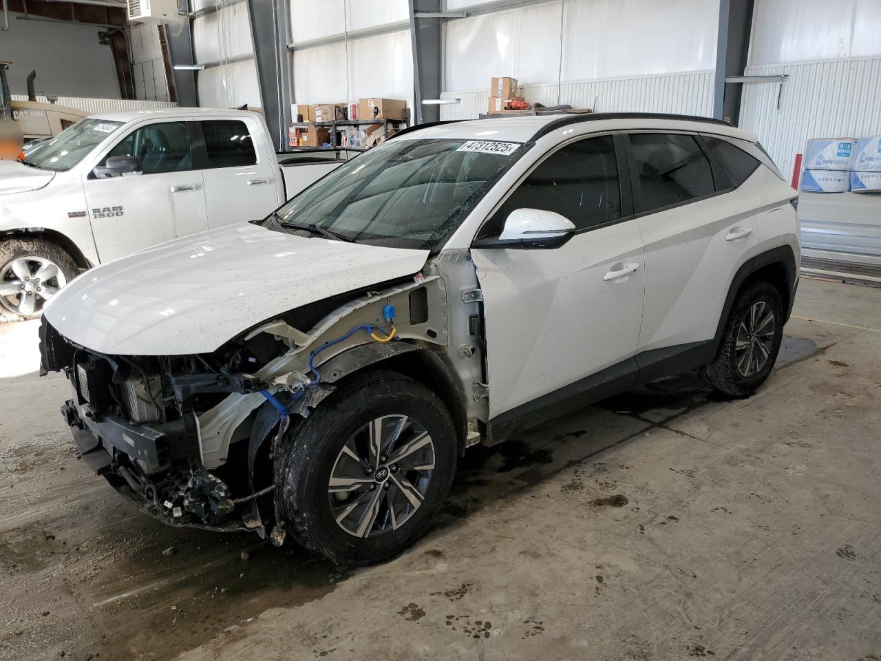 2022 HYUNDAI TUCSON BLUE VIN:KM8JBCA19NU030438