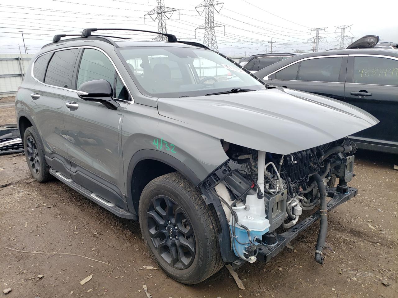 2022 HYUNDAI SANTA FE SEL VIN:5NMS6DAJ7NH394299