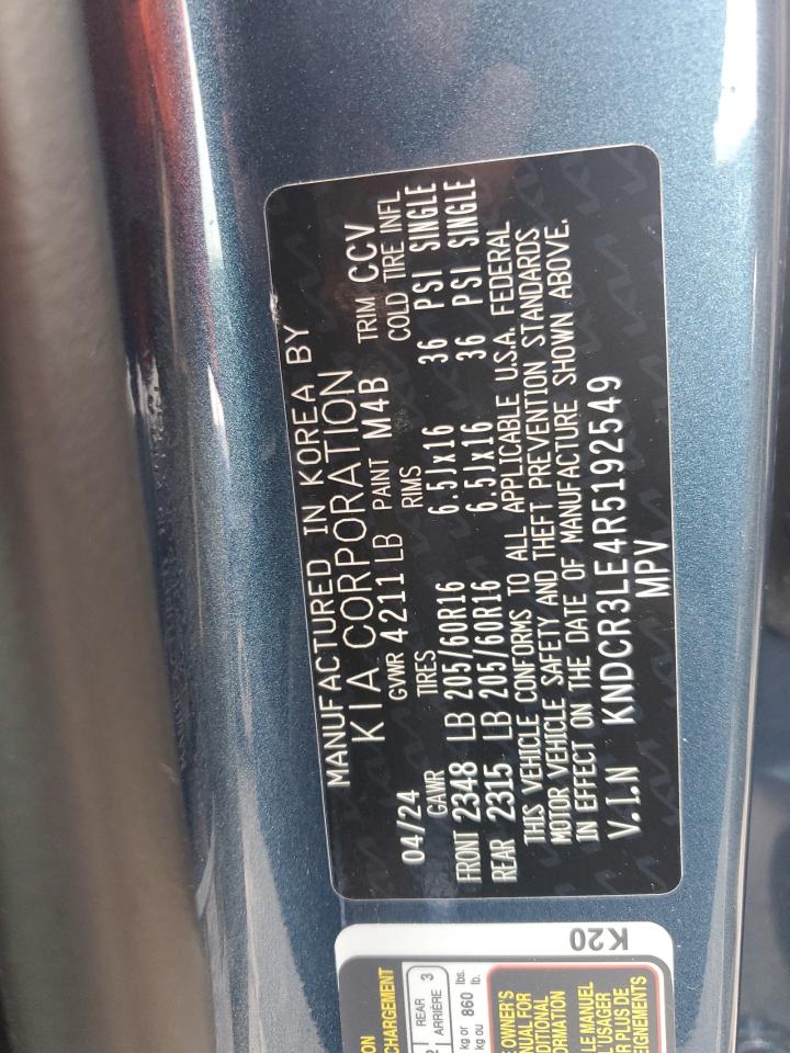 2024 KIA NIRO EX VIN:KNDCR3LE4R5192549