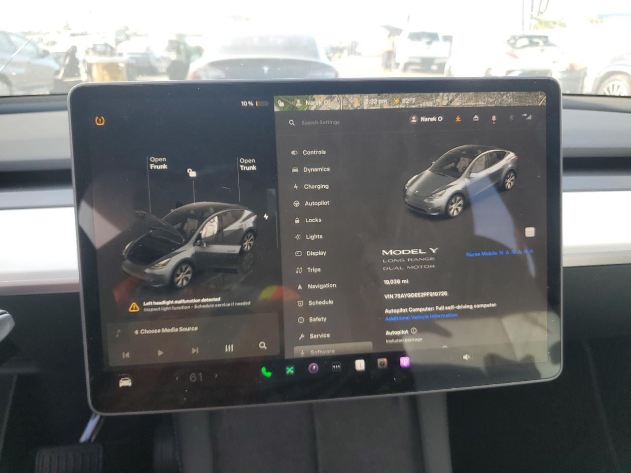 2023 TESLA MODEL Y  VIN:7SAYGDEE2PF910726