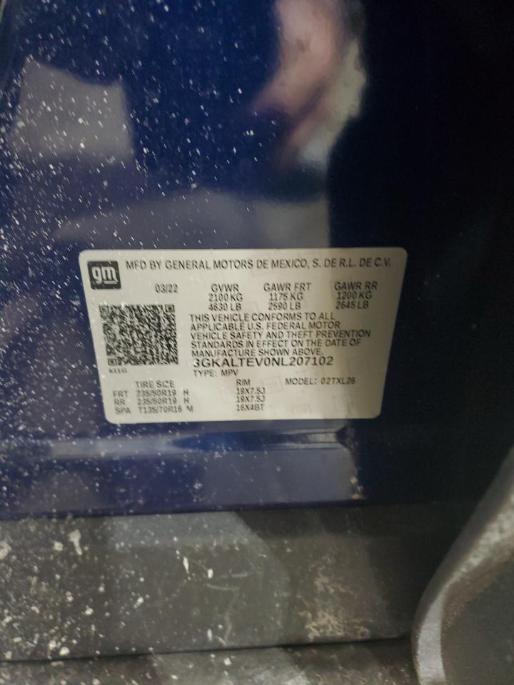 2022 GMC TERRAIN SLE VIN:3GKALTEV0NL207102