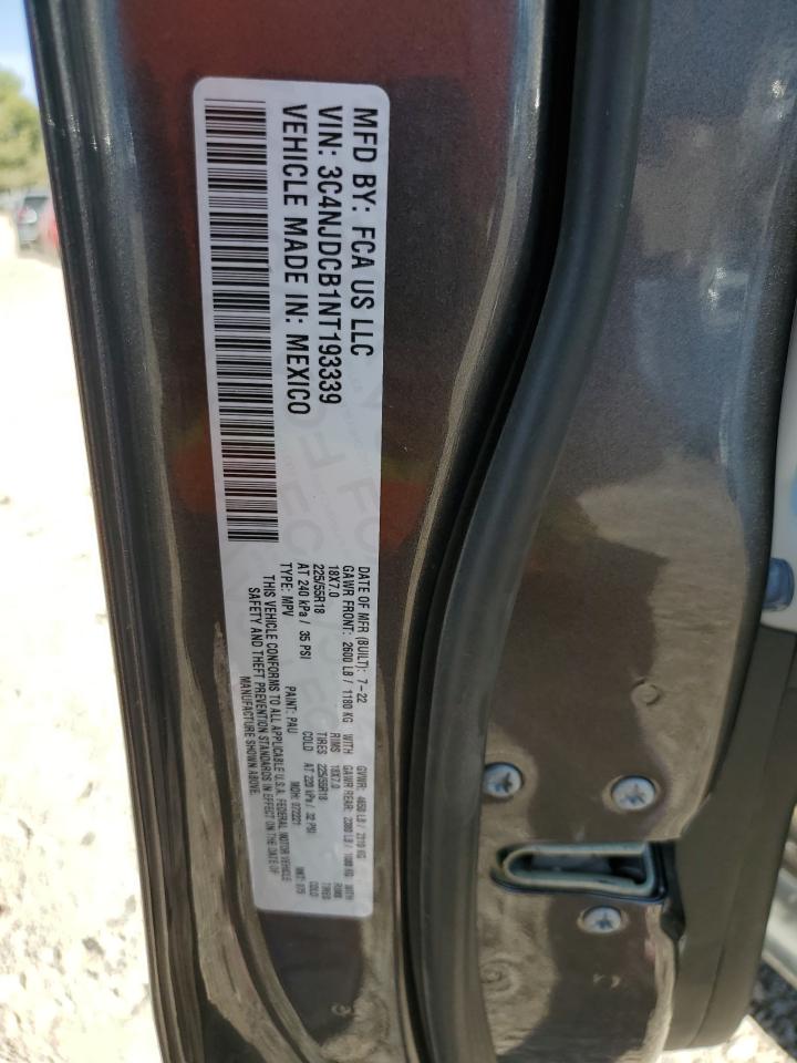 2022 JEEP COMPASS LIMITED VIN:3C4NJDCB1NT193339
