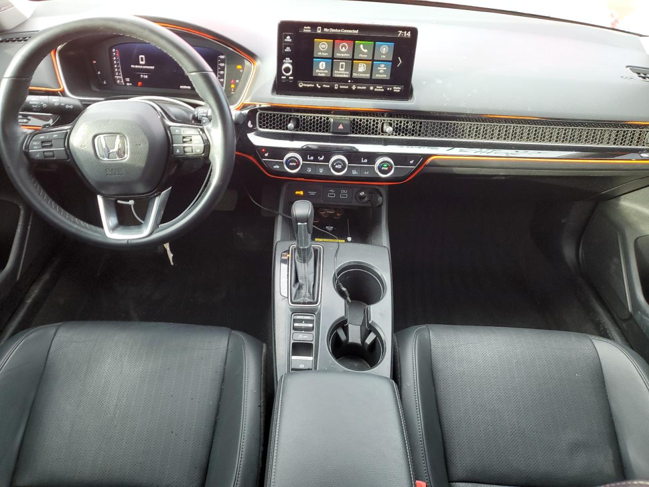 2022 HONDA CIVIC TOURING VIN:2HGFE1F95NH304212