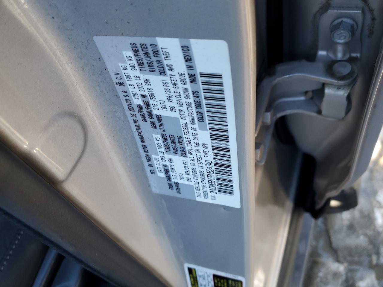 2023 MAZDA CX-30 SELECT VIN:5XXGN4A70CG018679