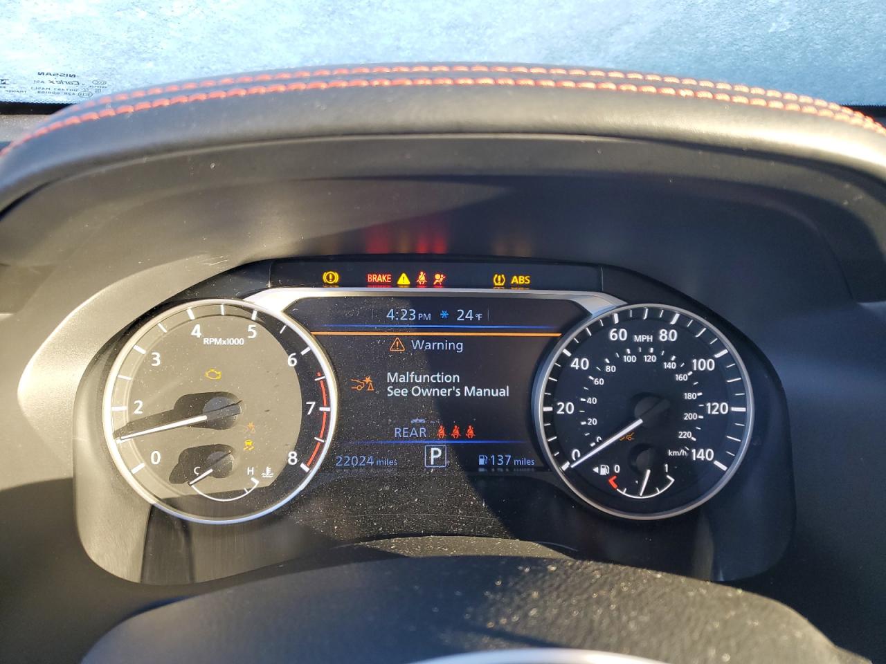 2023 NISSAN ALTIMA SR VIN:1N4BL4CW2PN364317