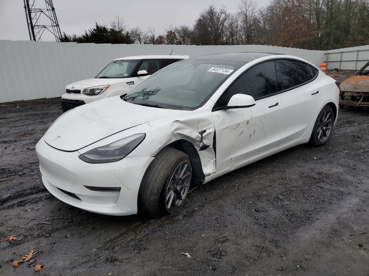 2022 TESLA MODEL 3  VIN:5YJ3E1EB2NF275845