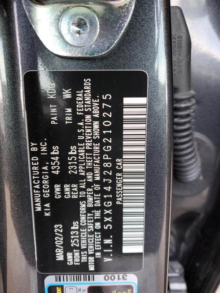 2023 KIA K5 LXS VIN:5XXG14J28PG210275