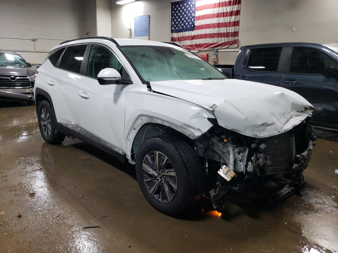 2022 HYUNDAI TUCSON BLUE VIN:KM8JBCA14NU031500