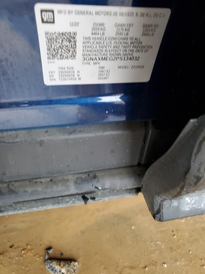 2023 CHEVROLET EQUINOX RS VIN:3GNAXMEG2PS134032