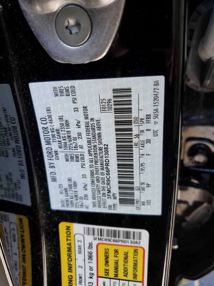 2023 FORD BRONCO SPORT OUTER BANKS VIN:3FMCR9C66PRD13082