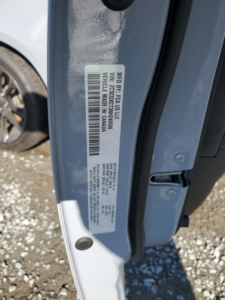 2022 DODGE CHARGER R/T VIN:2C3CDXCT3NH240506