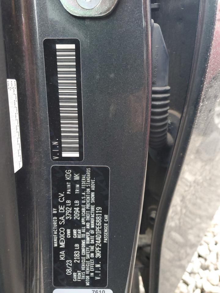 2023 KIA FORTE LX VIN:3KPF24AD1PE688119