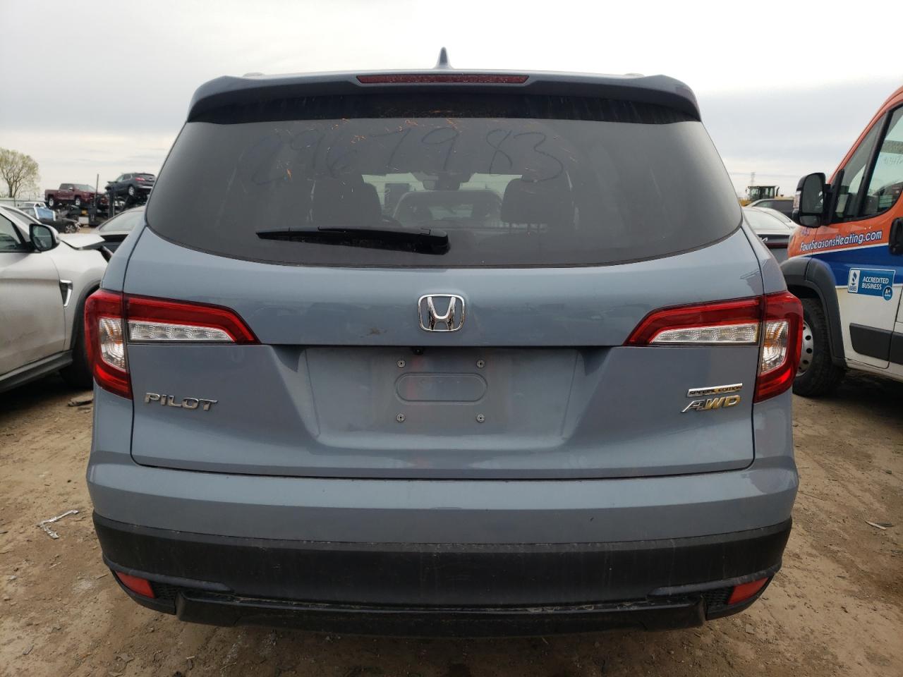 2022 HONDA PILOT SE VIN:5FNYF6H22NB097673