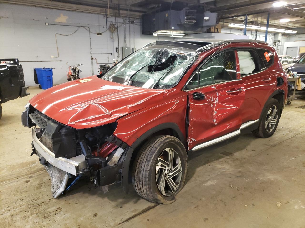 2022 HYUNDAI SANTA FE SEL VIN:5NMS3DAJ9NH472798