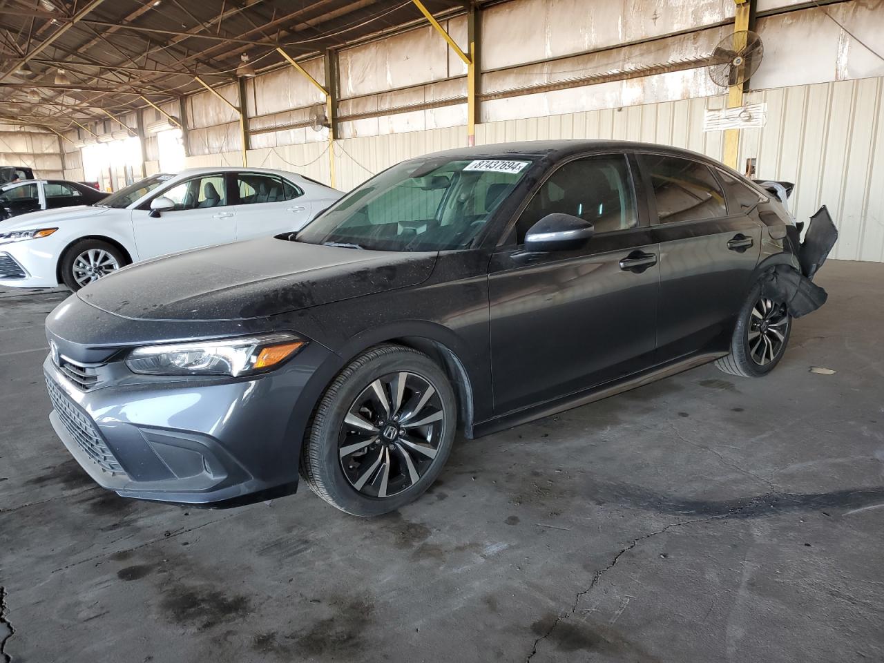 2022 HONDA CIVIC EX VIN:JHMFE1F79NX000274