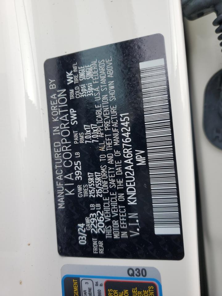 2024 KIA SELTOS S VIN:KNDEU2AA6R7642451